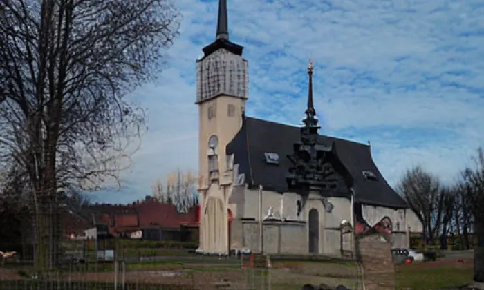 Kostel svatého Vavřince (Sobotín) – winter