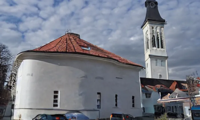 kostel svatého Vavřince (Vojkovice) – akvarel