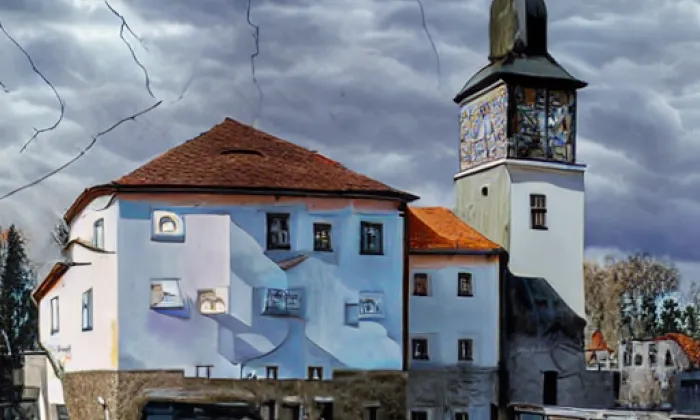 kostel svatého Vavřince (Vojkovice) – autumn