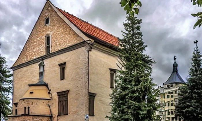 Kostel svatého Vavřince v Rumburku – zima