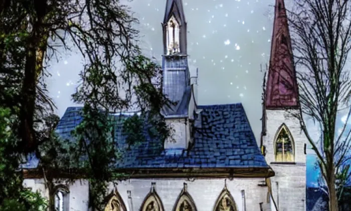 Kostel svatého Vintíře – noc