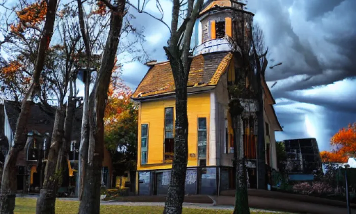 kostel svatého Vojtěcha (Bojiště) – autumn