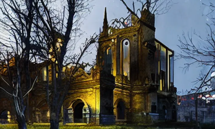 kostel svatého Vojtěcha (Bojiště) – noc