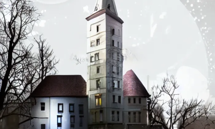 Kostel svatého Vojtěcha (Vlčice) – noc