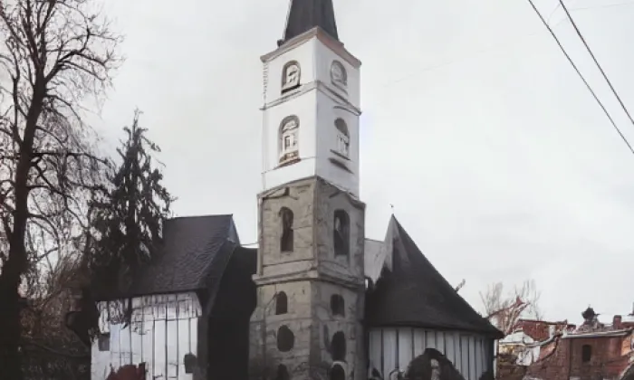 Kostel svatého Vojtěcha (Vlčice) – winter