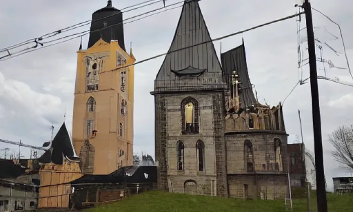 Kostel svatého Zikmunda (Sopotnice) – akvarel