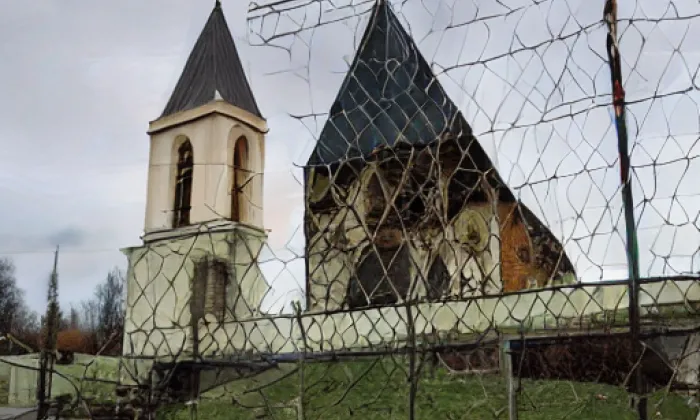 Kostel svatého Zikmunda (Sopotnice) – zima