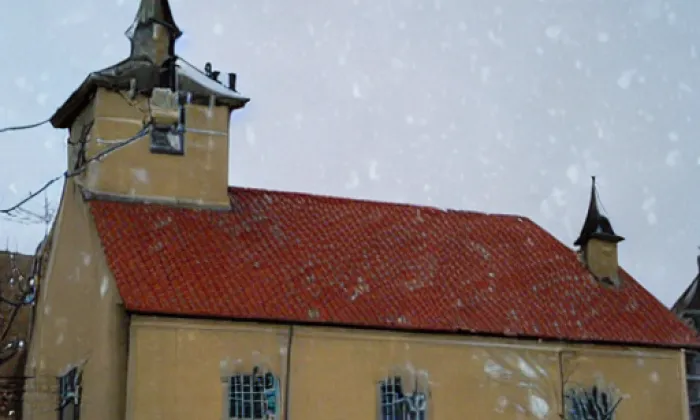 kostel Všech svatých (Žižkov) – winter