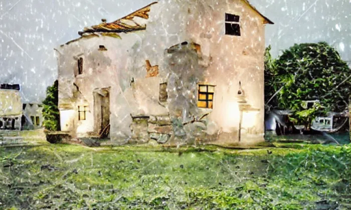 kostel Všech svatých (Bělá nad Svitavou) – noc