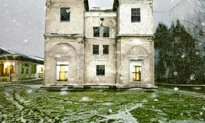 kostel Všech svatých (Bělá nad Svitavou) – winter