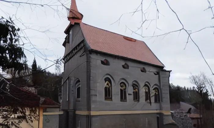 Kostel Všech svatých (Boněnov) – zima