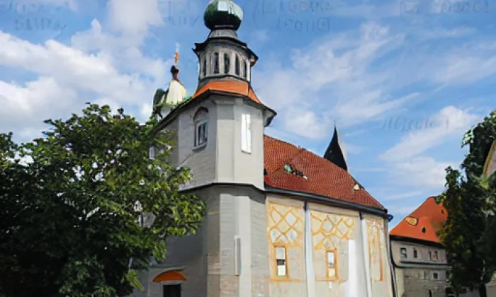 Kostel Všech svatých (Bratronice) – akvarel