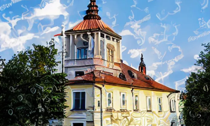 Kostel Všech svatých (Bratronice) – noc
