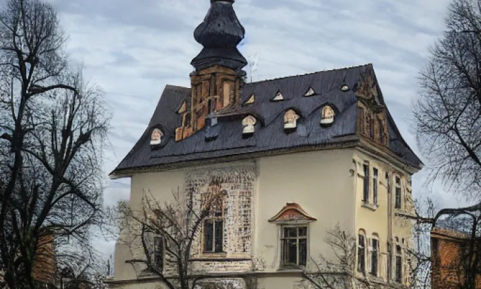 Kostel Všech svatých (Bratrušov) – autumn