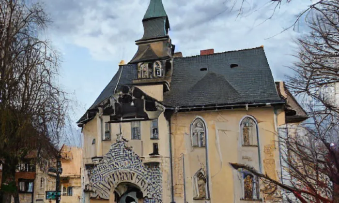Kostel Všech svatých (Bratrušov) – noc