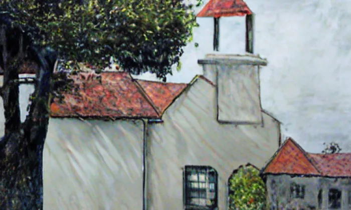 kostel Všech svatých (Dobročkovice) – noc