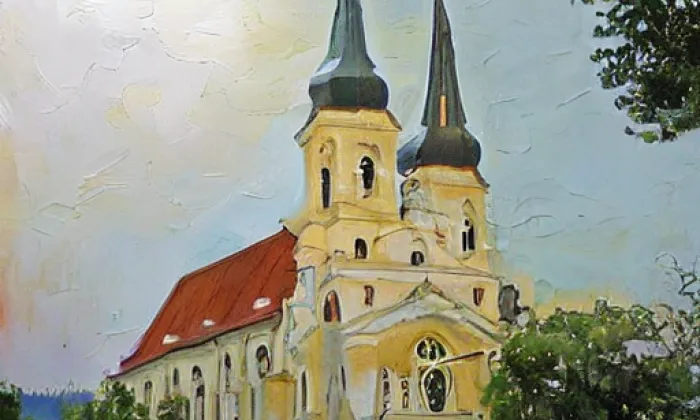 kostel Všech svatých (Libočany) – summer