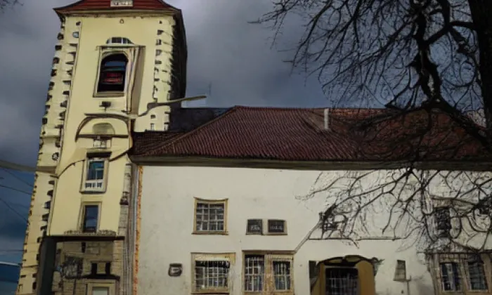 kostel Všech svatých (Lutová) – podzim