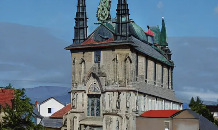 kostel Všech svatých (Sedlec) – noc