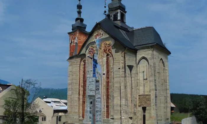 kostel Všech svatých (Sedlec) – zima