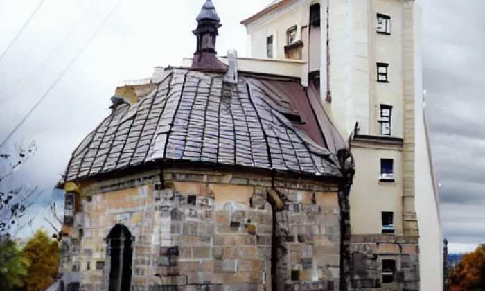Kostel Všech svatých (Vlčovice) – autumn