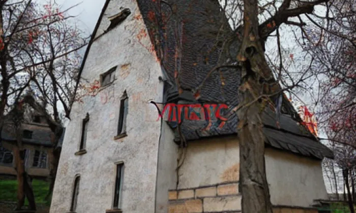Kostel Všech svatých (Vyšehorky) – akvarel