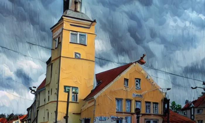 Kostel Všech svatých v Litoměřicích – autumn