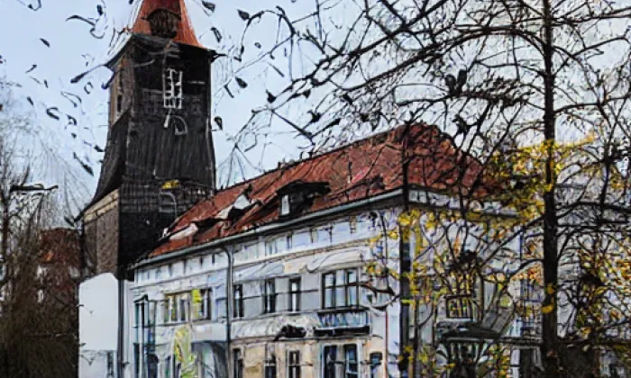 kostel Zvěstování Panny Marie (Heřmanův Městec) – zima