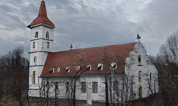 Kostel Zvěstování Panny Marie (Klášterec) – zima