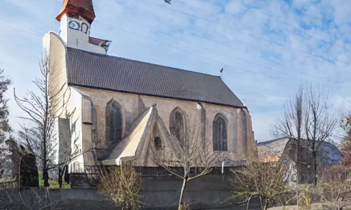 kostel Zvěstování Panny Marie (Veletov) – akvarel