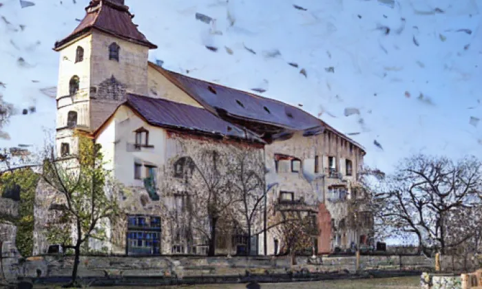 kostel Zvěstování Panny Marie (Veletov) – noc