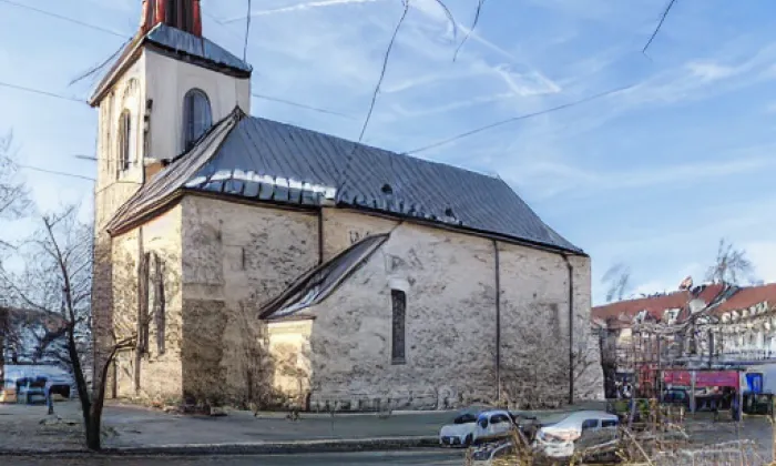 kostel Zvěstování Panny Marie (Veletov) – winter