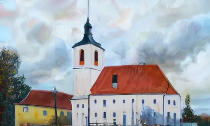 Kostel Zvěstování Panny Marie (Zahájí) – autumn
