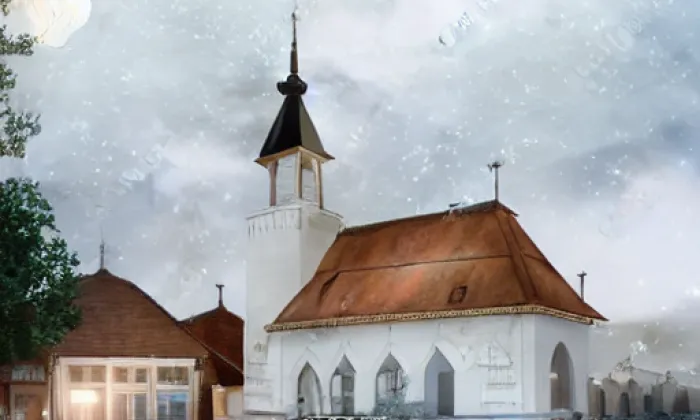 Kostel Zvěstování Panny Marie (Zahájí) – noc
