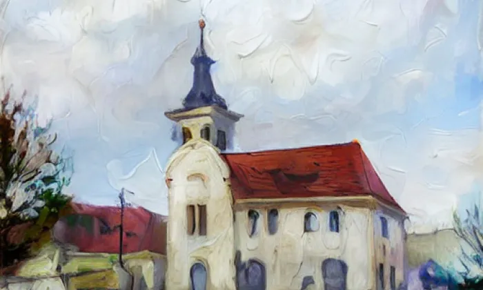Kostel Zvěstování Panny Marie (Zahájí) – spring