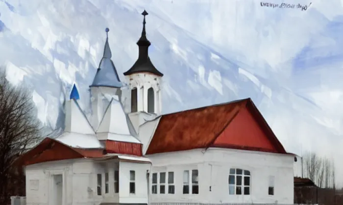 Kostel Zvěstování Panny Marie (Zahájí) – winter
