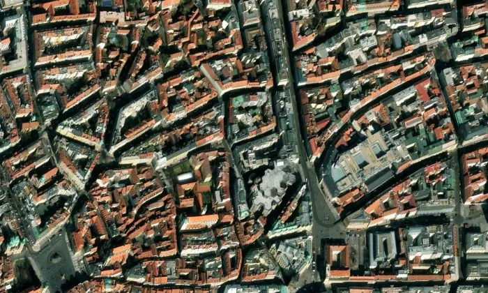 Kotva – letecký pohled