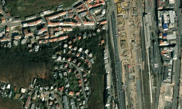Koulka – letecký pohled