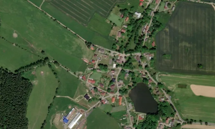 Kovárna (Možděnice) – letecký pohled