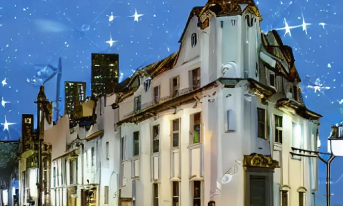 Královopolský klášter – noc