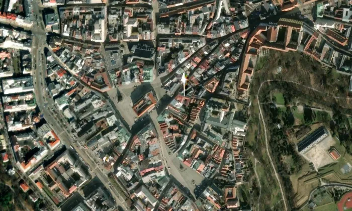 Krajinská lékárna – letecký pohled