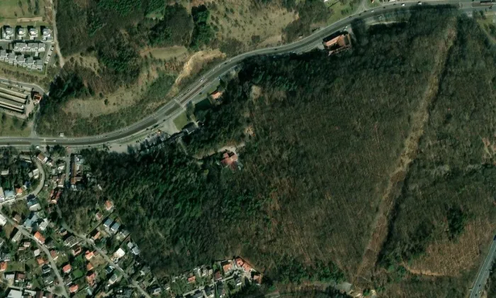 Krematorium Motol – letecký pohled