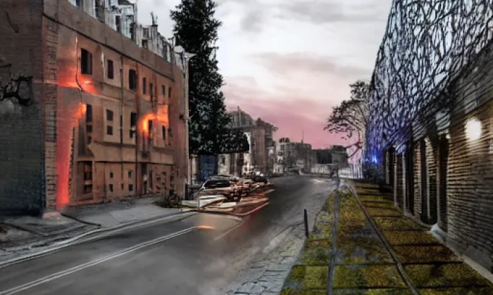 Kroměřížská Ulice – noc