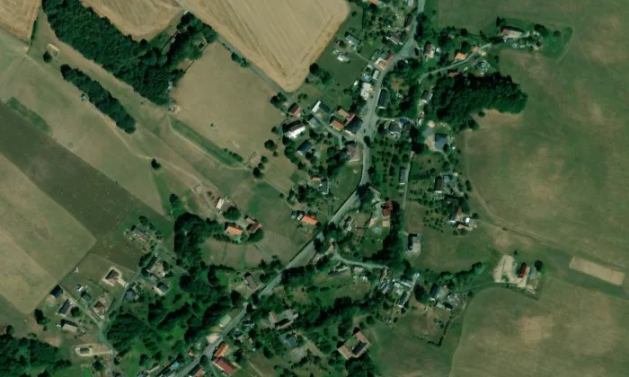 Krucifix (Bulovka) – letecký pohled