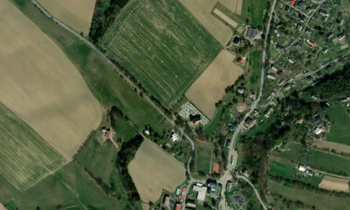 Krucifix (Výprachtice) – letecký pohled