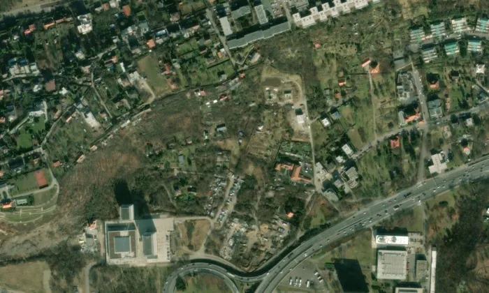 Kuchyňka – letecký pohled