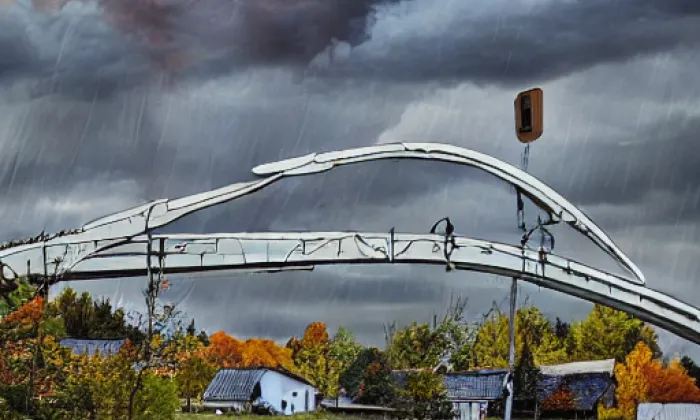 Lávka Velké Moravy – autumn