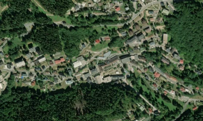 lázeňský dům Terra – letecký pohled