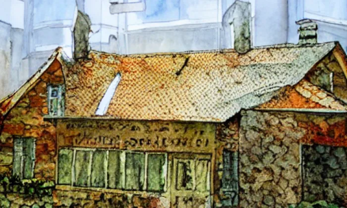 Lanšperk – akvarel