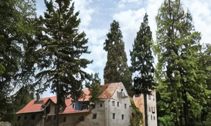 Ležáky – akvarel
